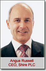 Angus Russell, Shire PLC